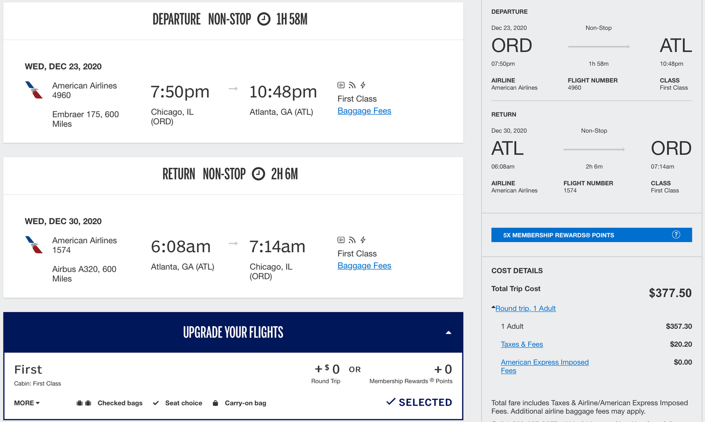 Amex discounting domestic airfare for Platinum cardholders