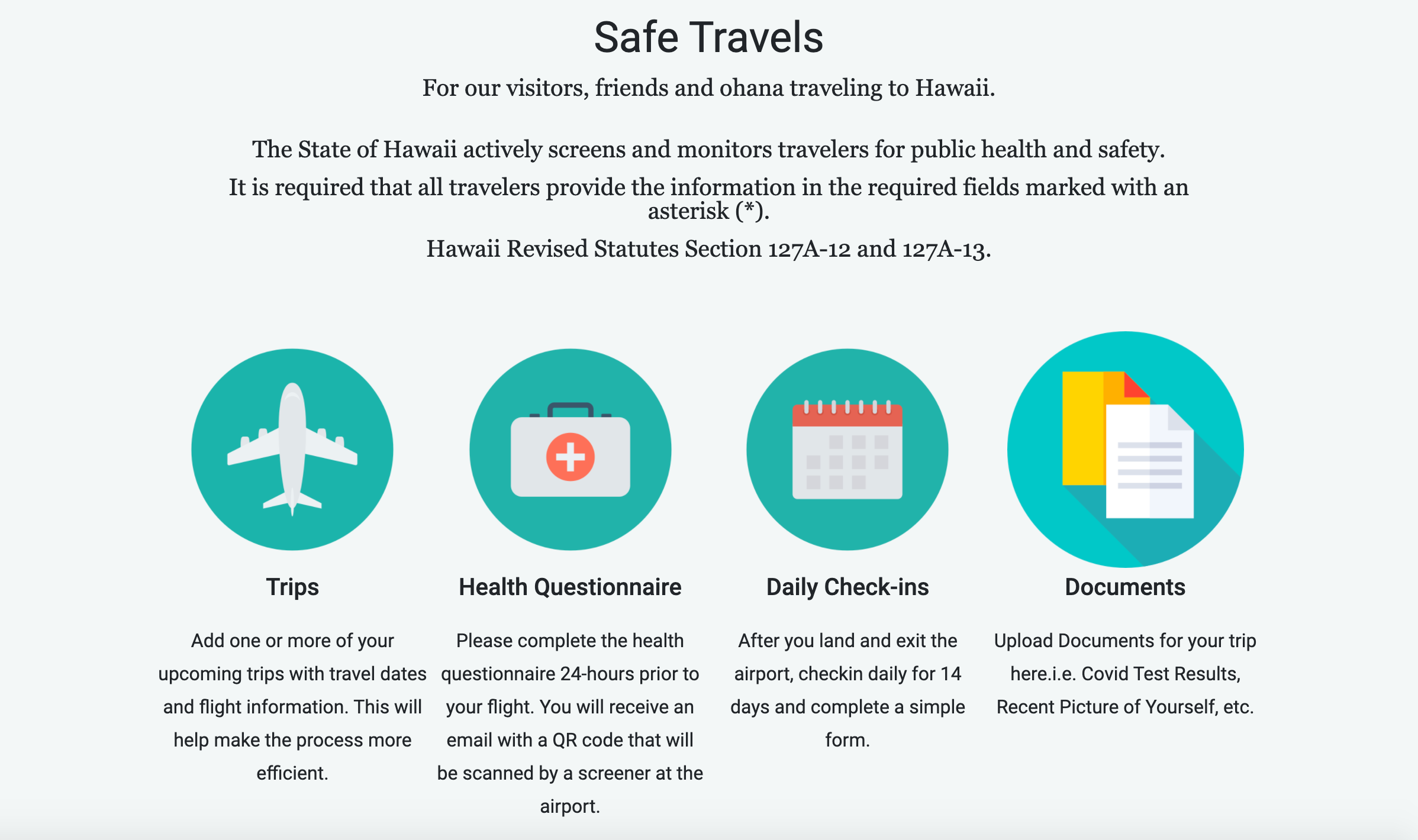 safe travels hawaii upload vaccine card