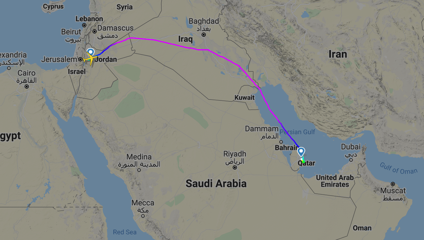 The 235mile journey from Dubai to Doha that took over 8 hours — by air