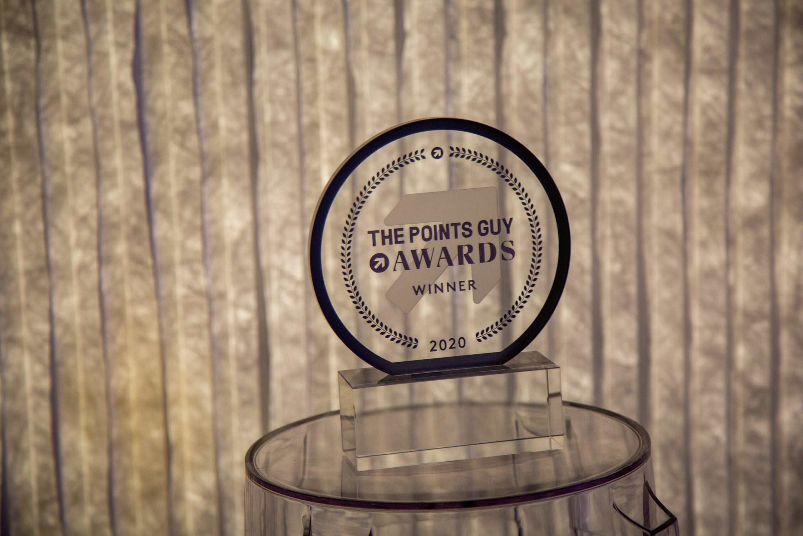 A picture of the 2020 TPG Awards trophy
