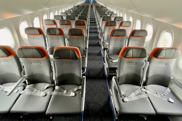 First look inside JetBlue's swanky new Airbus A220