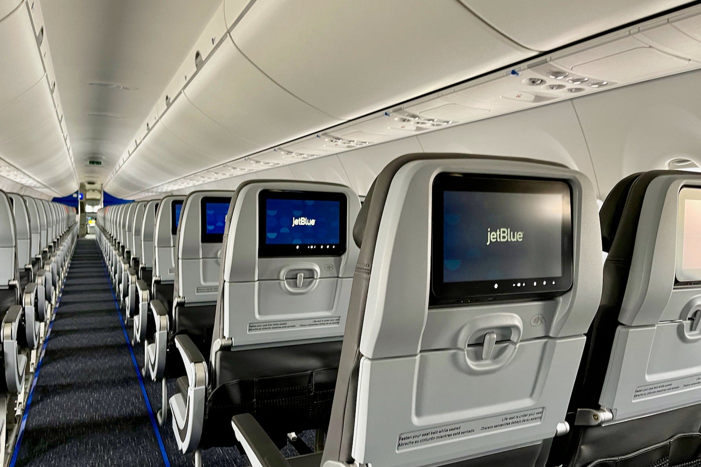 First look inside JetBlue's swanky new Airbus A220
