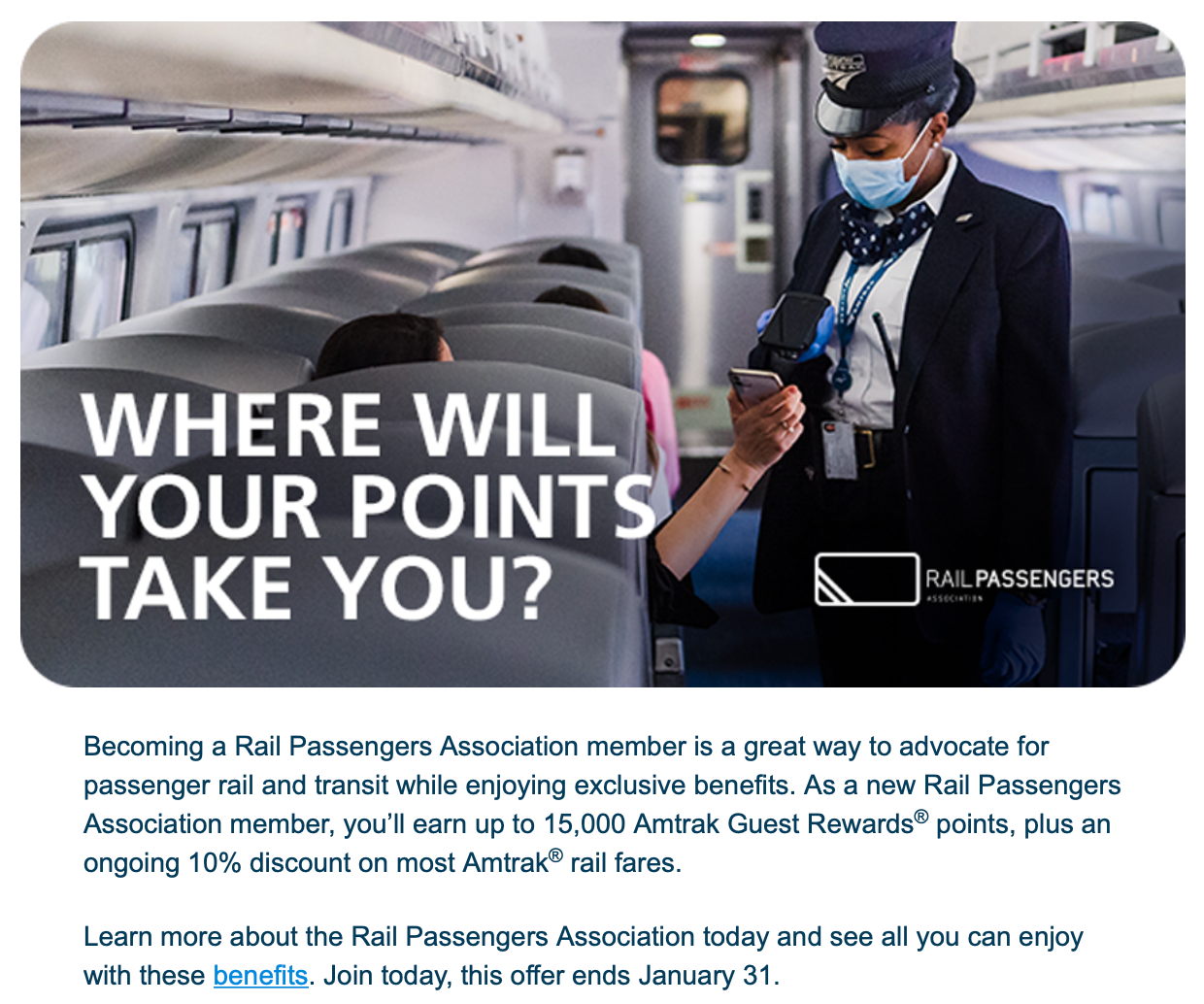 Is Amtrak's big Rail Passengers Association point bonus worth the cost