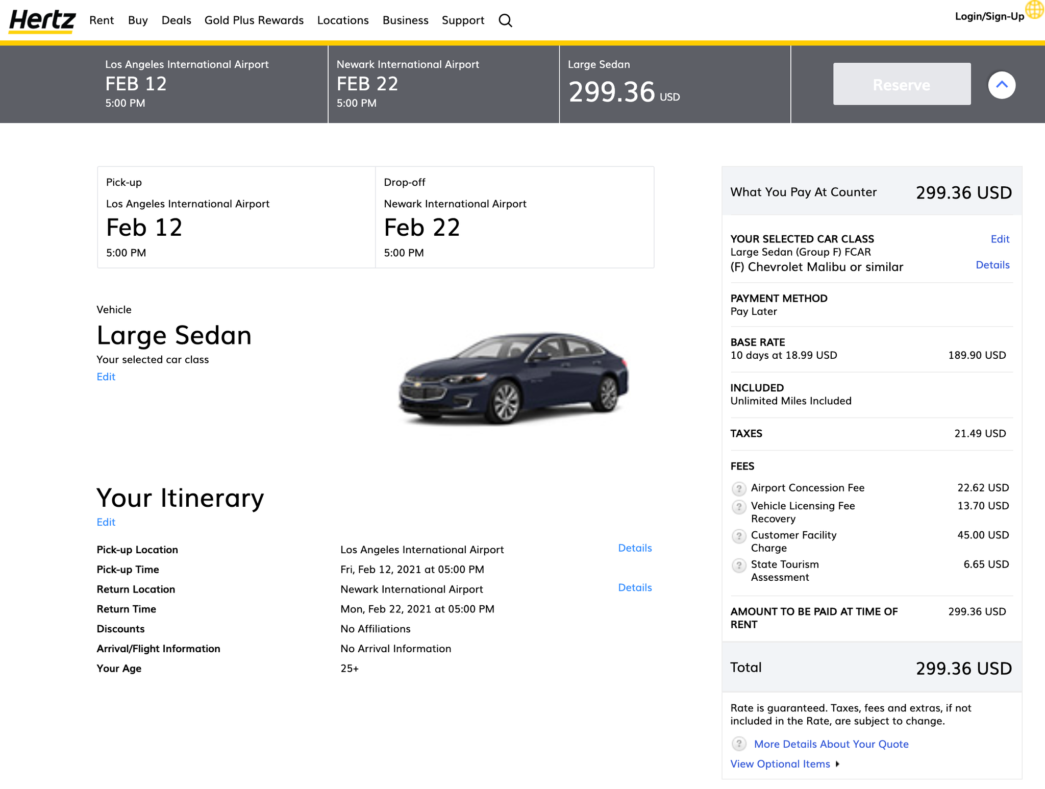 Deal alert Book a oneway Hertz car rental from 10/day The Points Guy