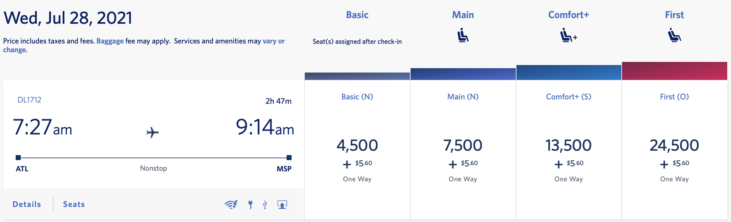 Atl to discount msp one way