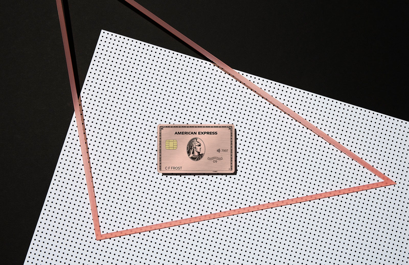 Amex Gold with Rose Gold metal