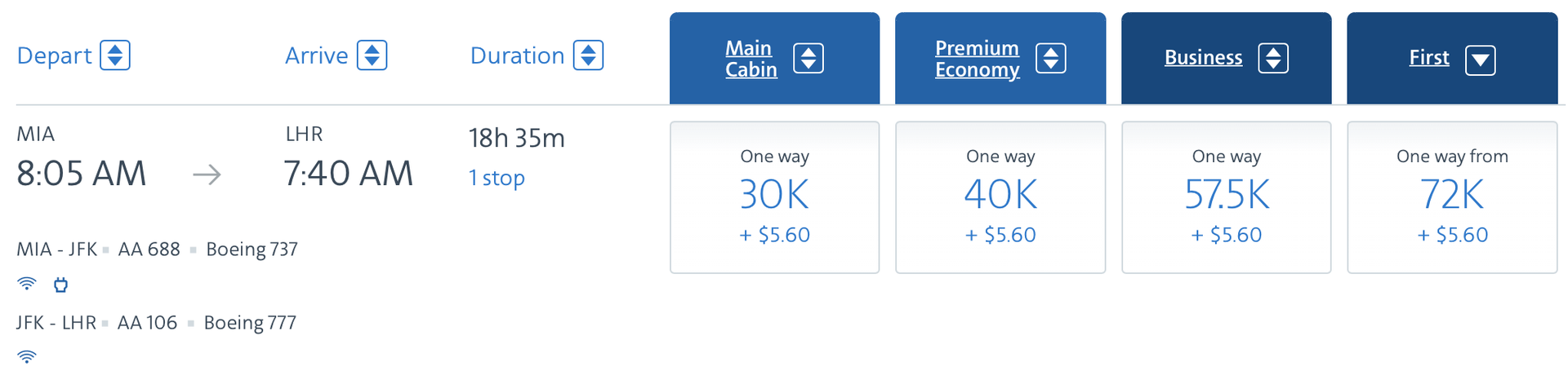 Redeem miles for American Airlines Flagship First class at a steep ...