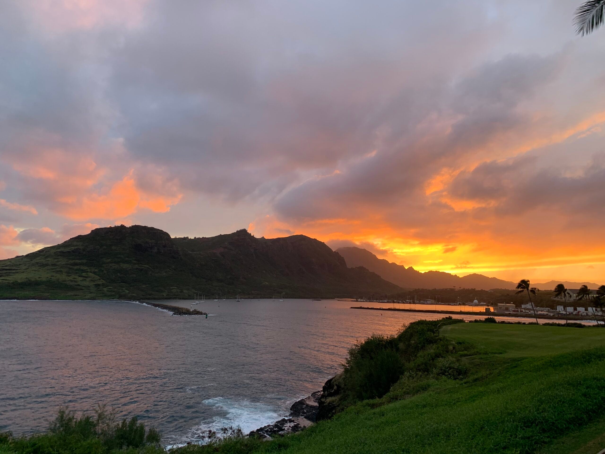 Timbers Kauai sunset Jan. 2021. (Photo by Clint Henderson:The Points Guy)
