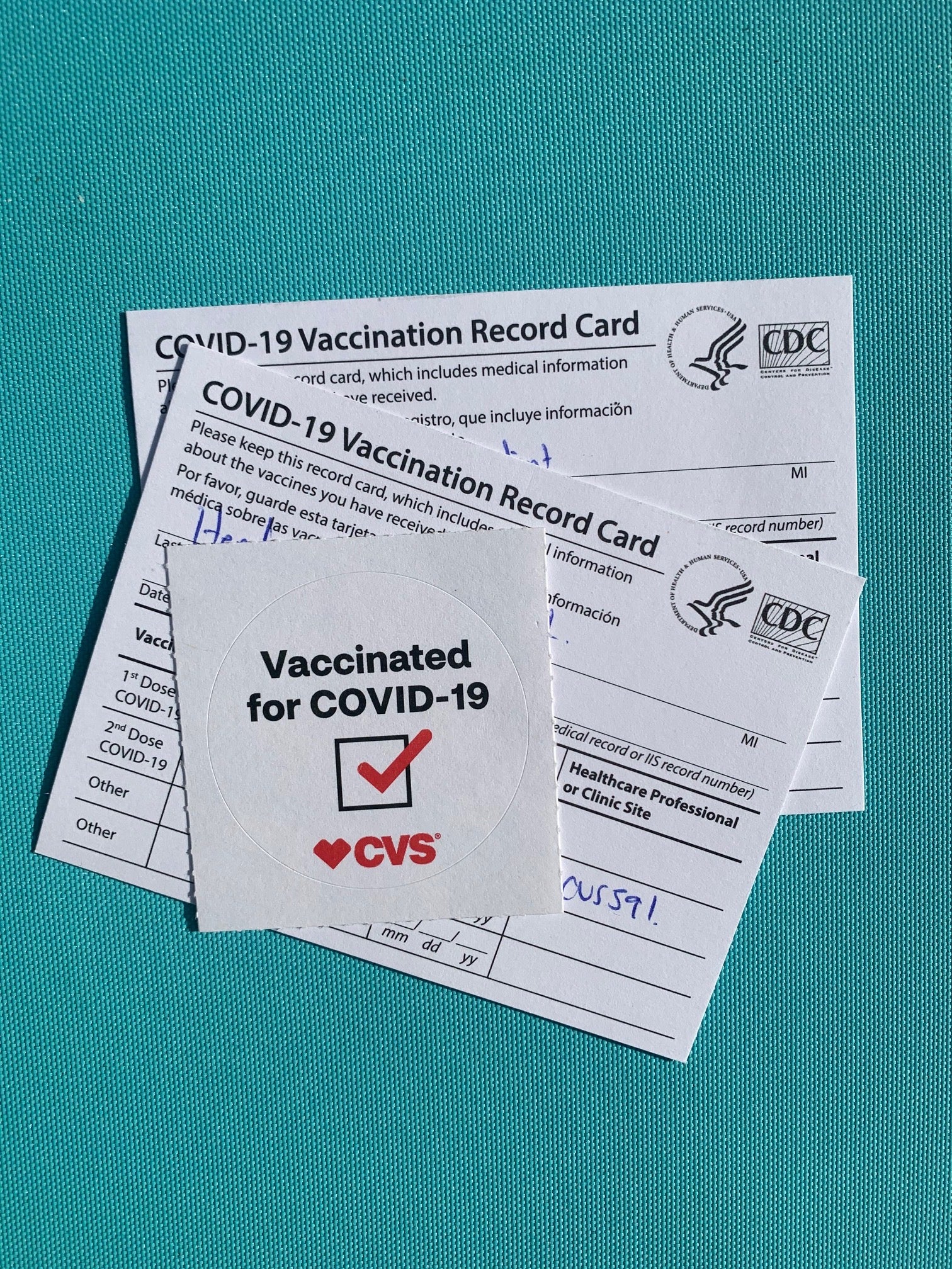 CDC Vacination Record Card. (Photo by Clint Henderson:The Points Gu)