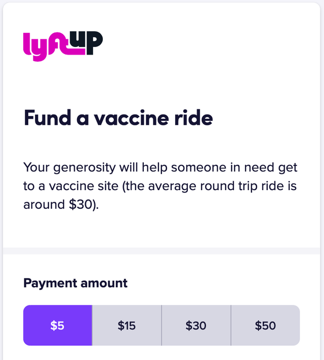 Earn Delta miles and Hilton points when you donate to Lyft's vaccine