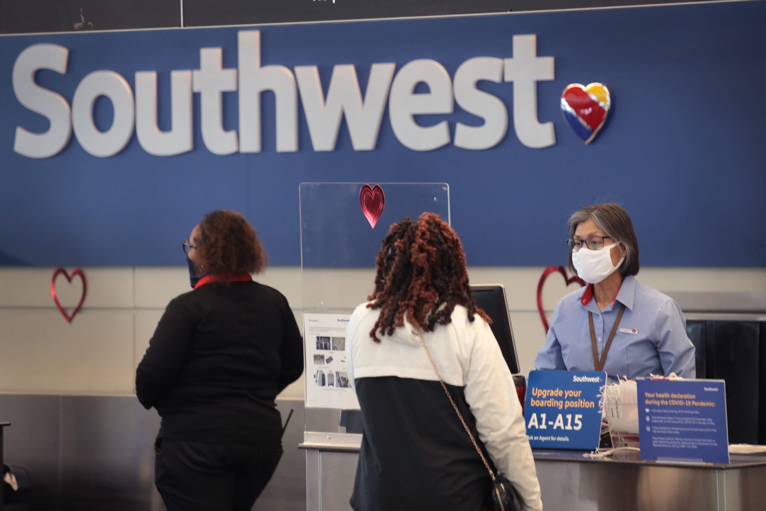 Southwest Airlines Mask Check-in