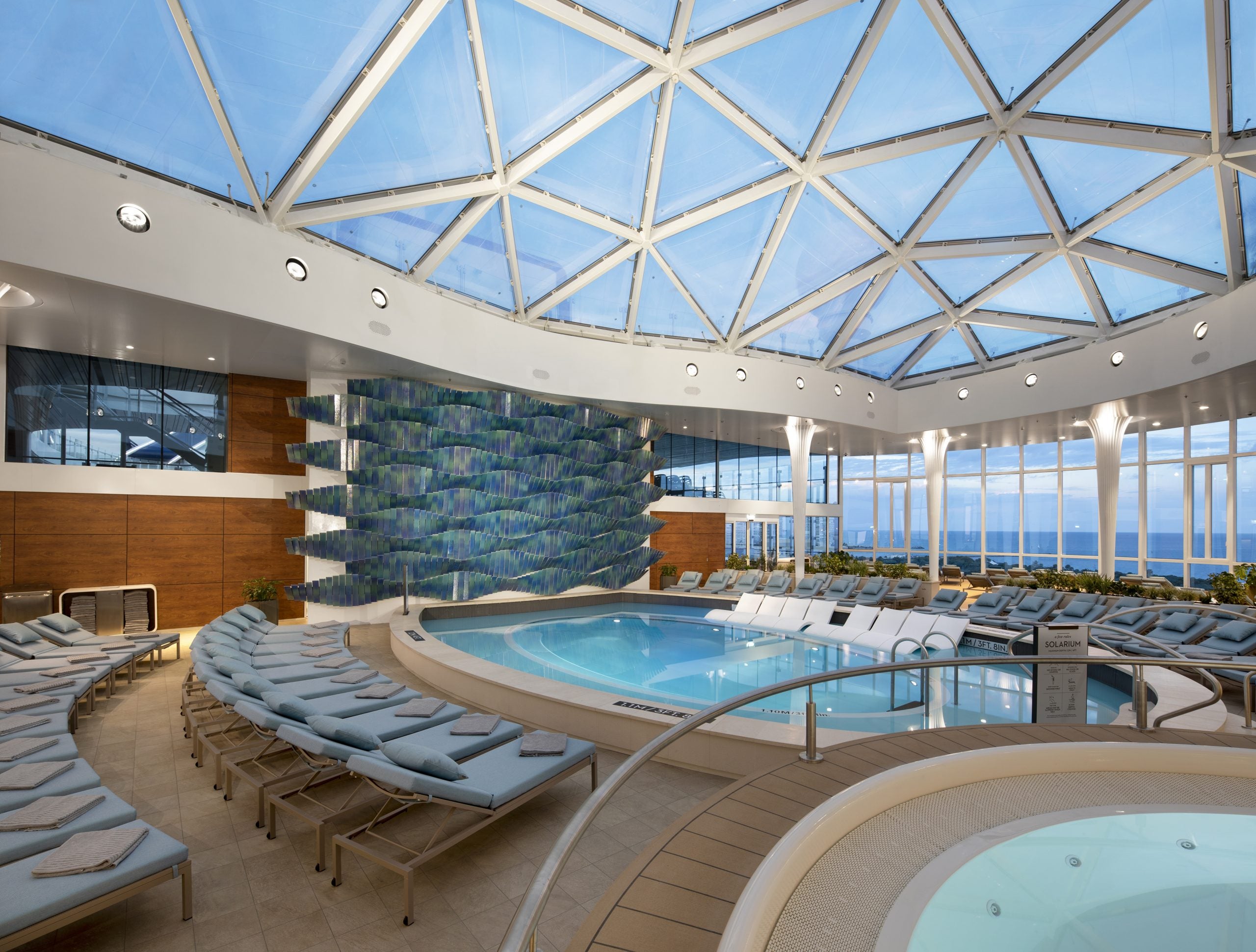 The Solarium atop Celebrity Edge