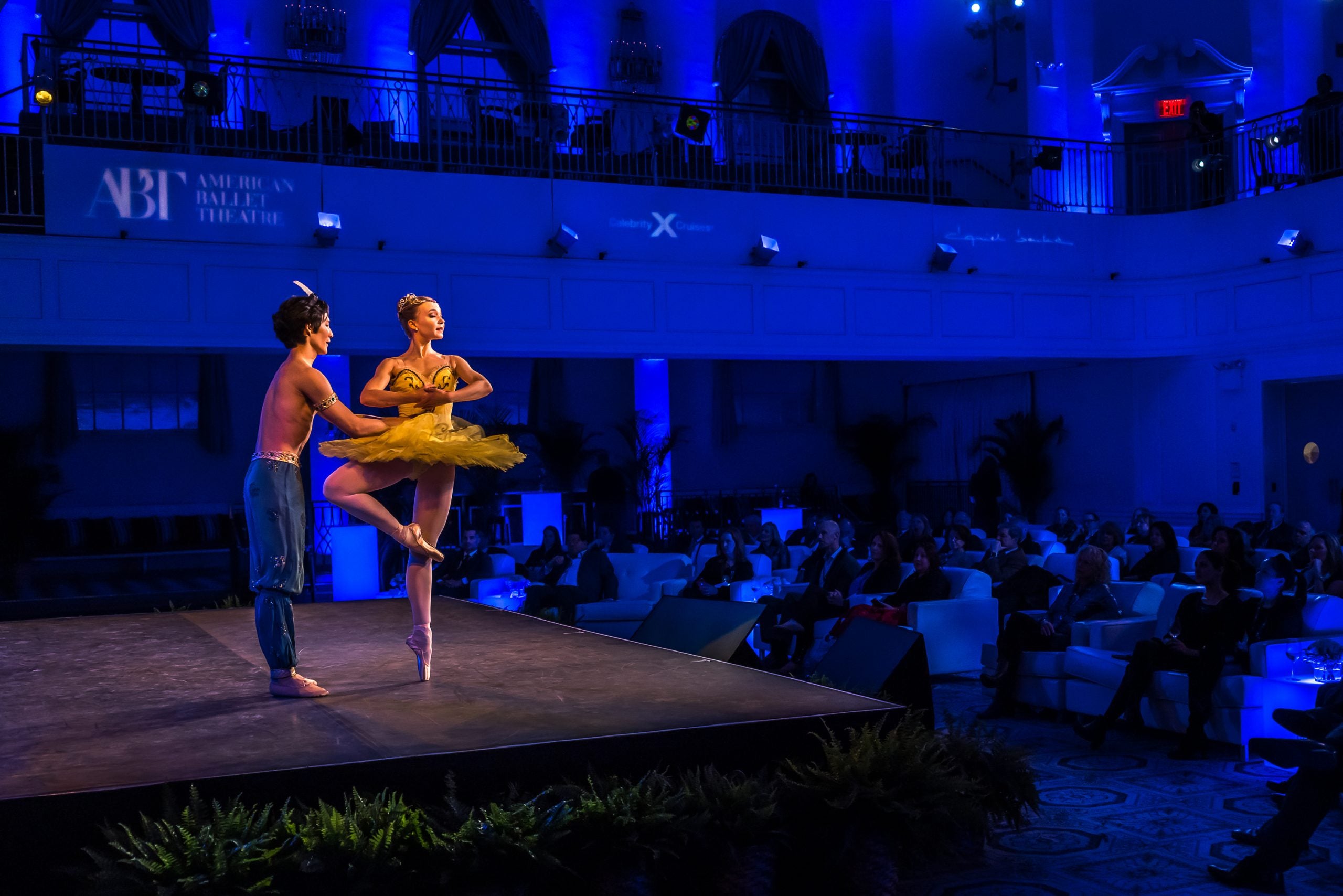 Performers from the American Ballet Theatre on Celebrity Cruises ship