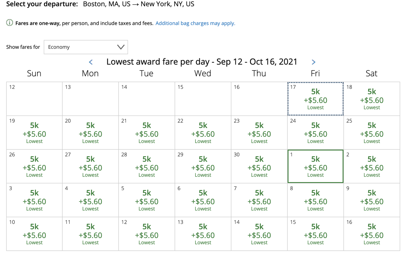 United Airlines Redeem Miles Chart