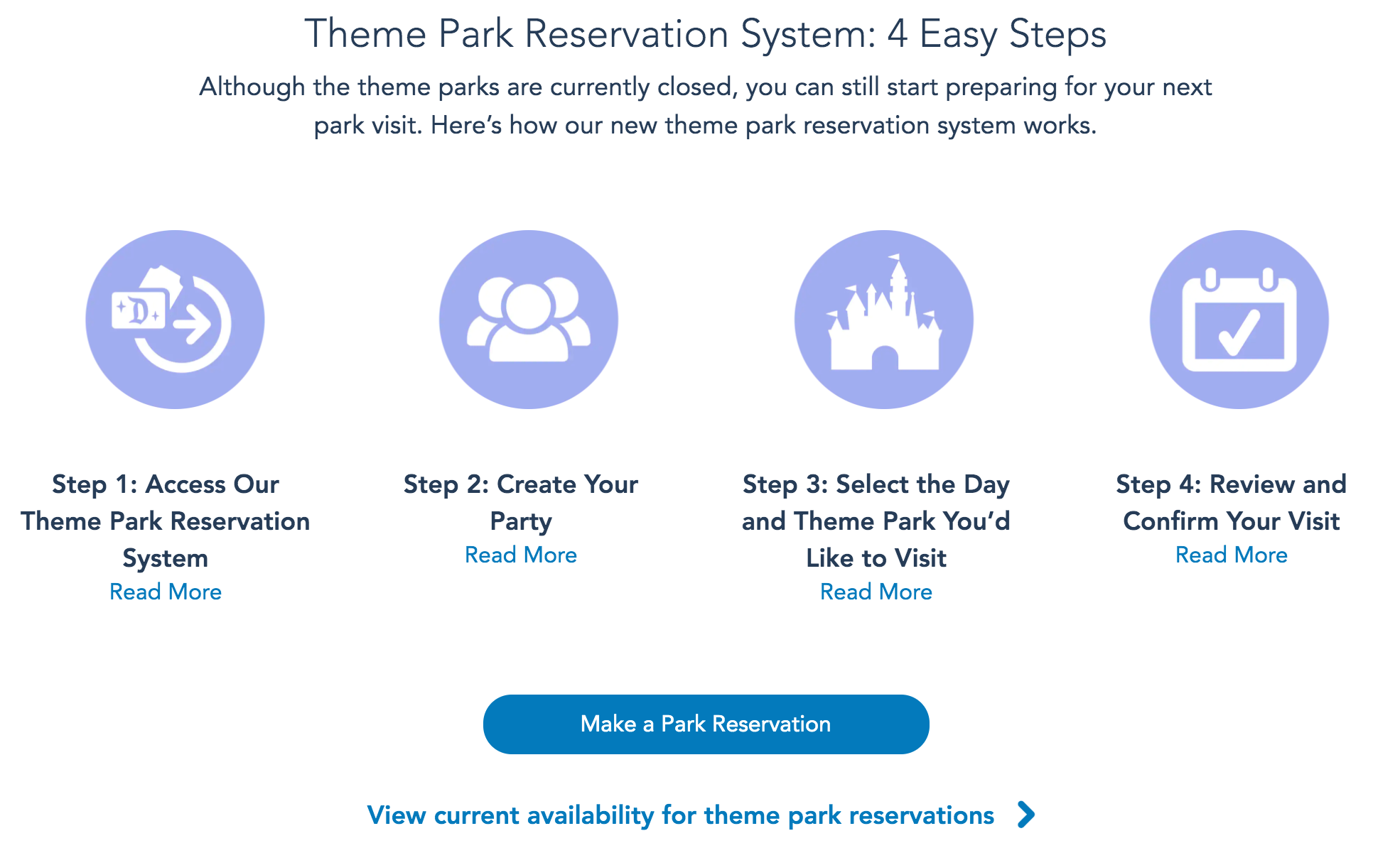First Look at New Theme Park Reservation System for Disneyland and