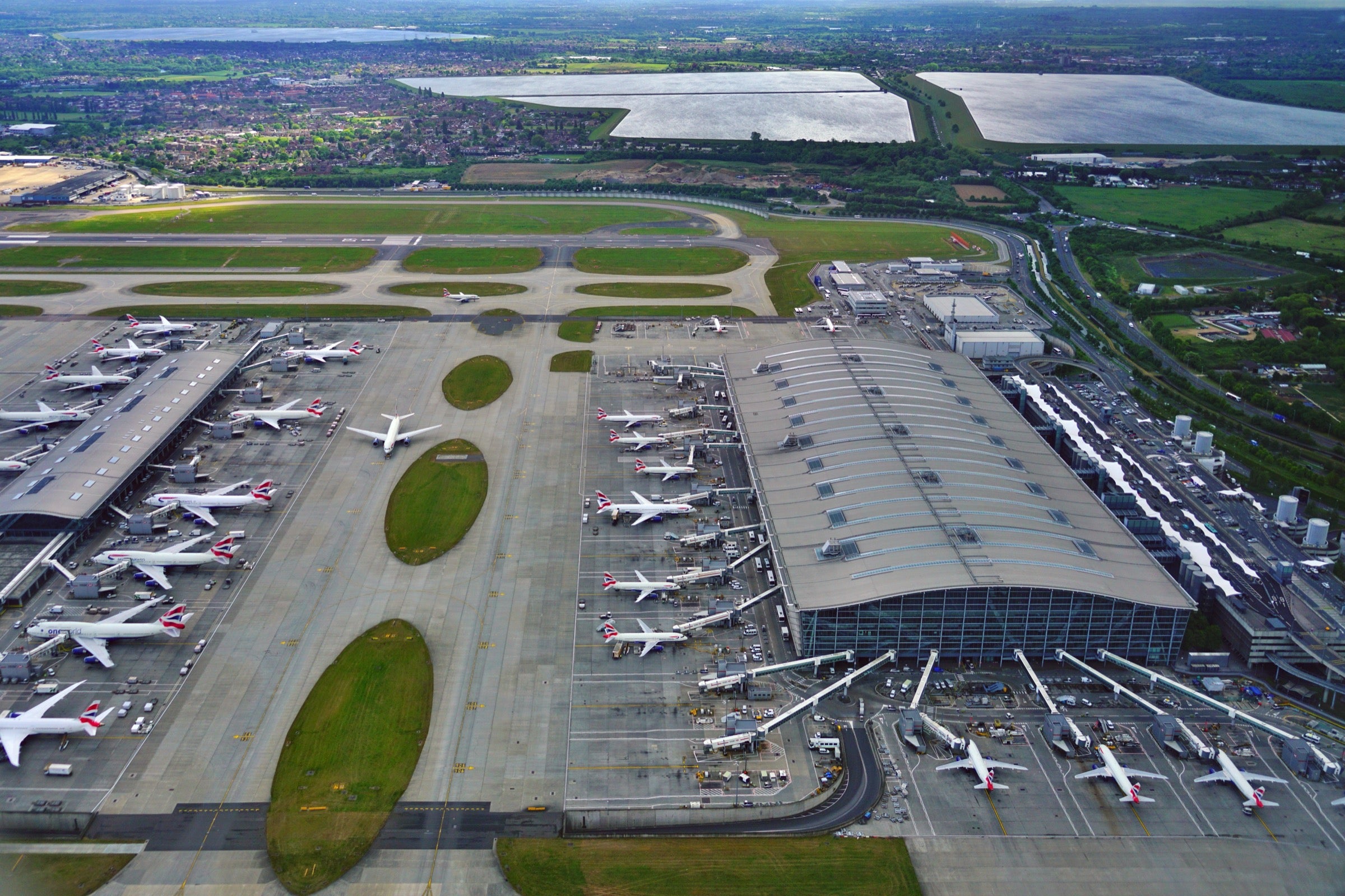 LHR Airport from above