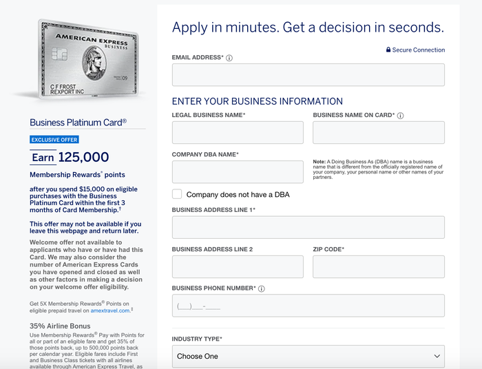 How to fill out an Amex business card application The Points Guy