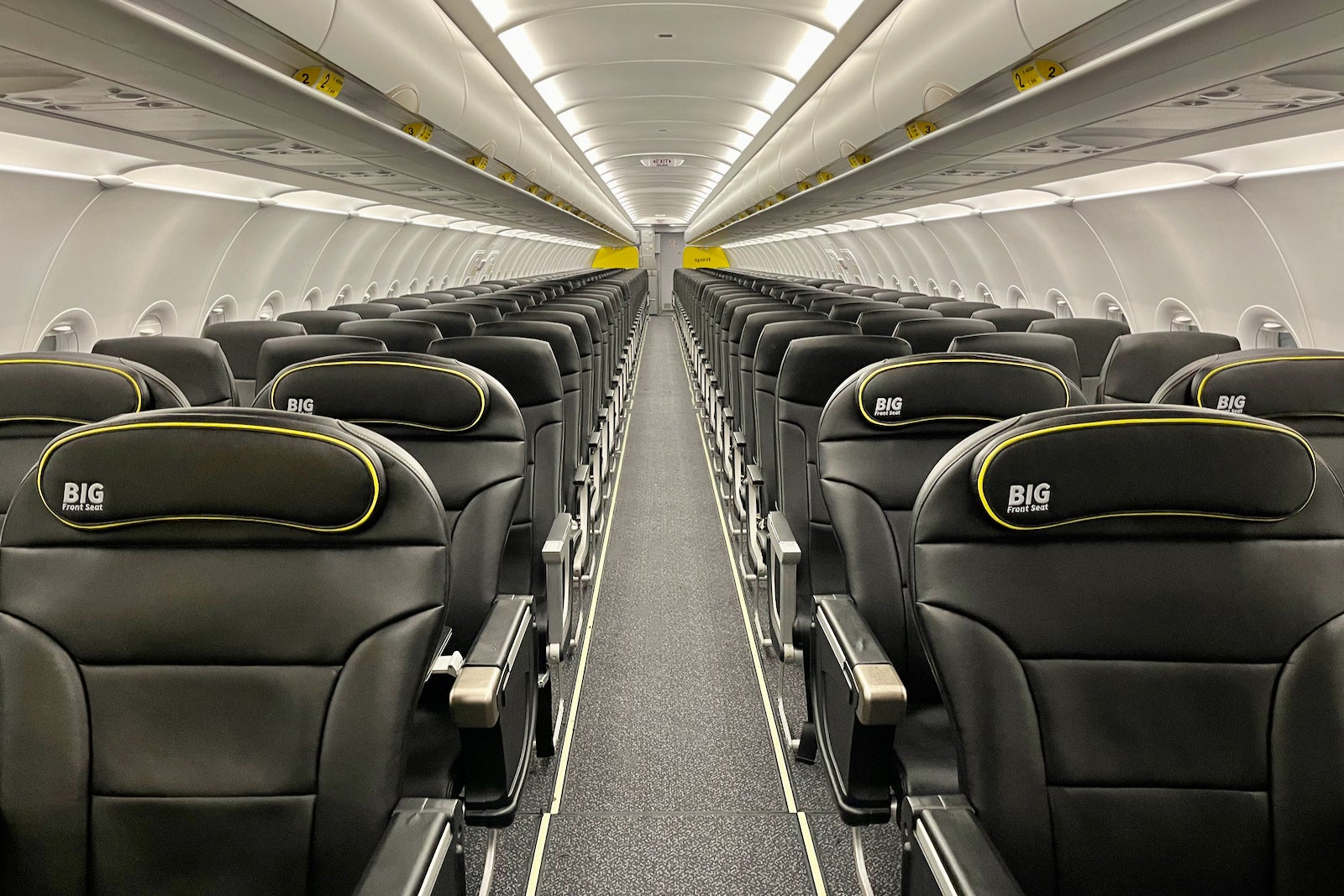 Spirit Airlines A321neo Big Front Seat