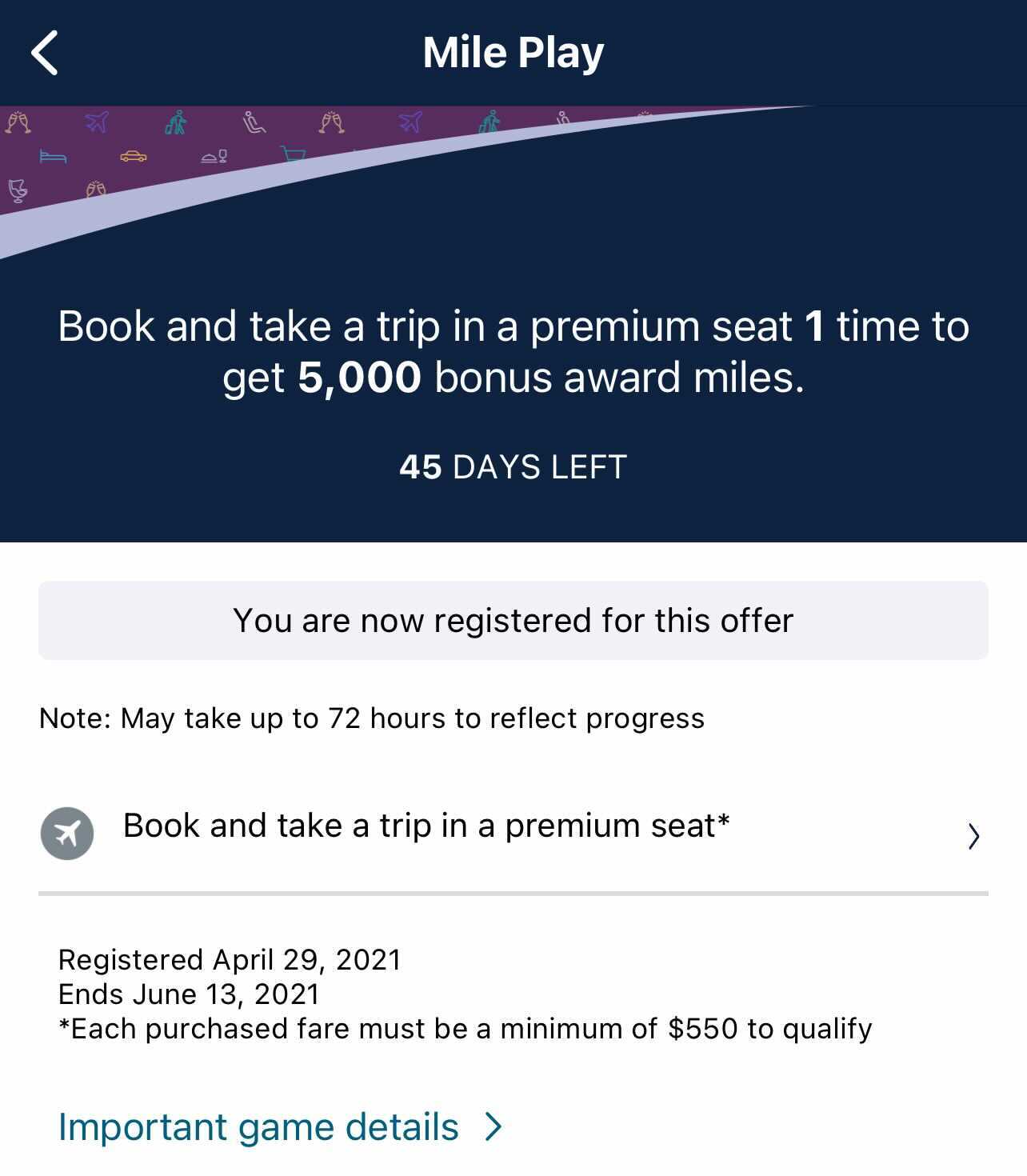 Targeted Earn bonus miles through United’s latest Mile Play promo