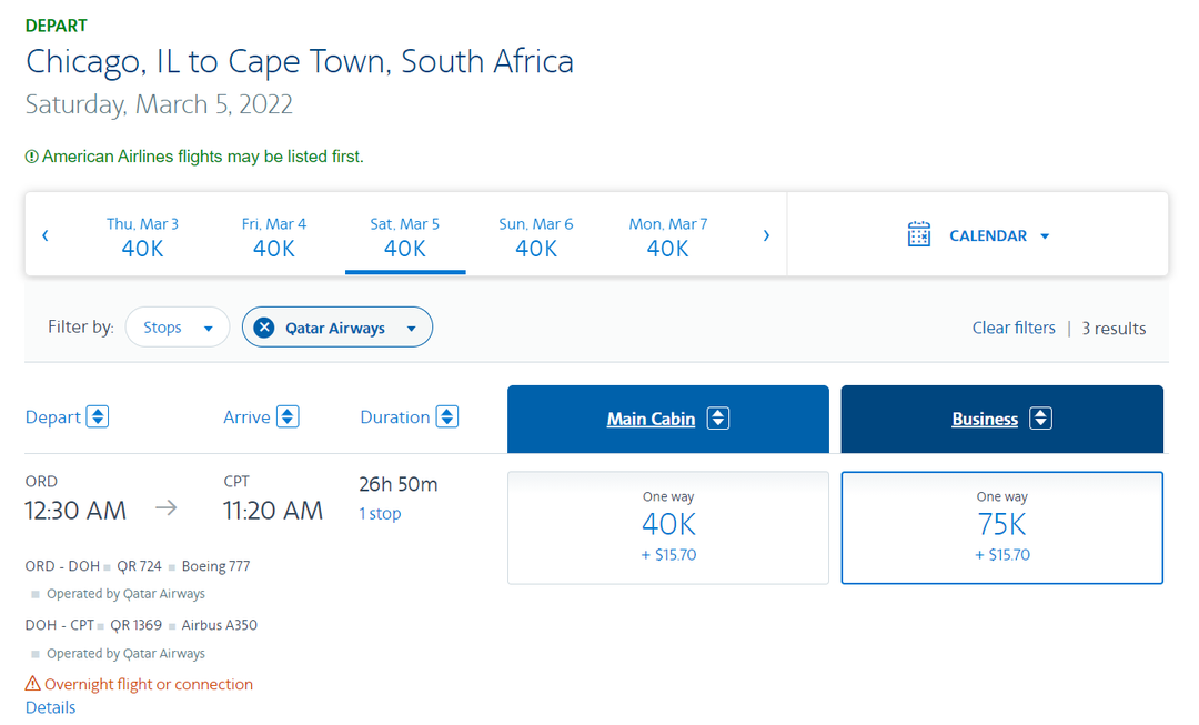 How to book Qatar Qsuites to Africa with AAdvantage miles - The Points Guy