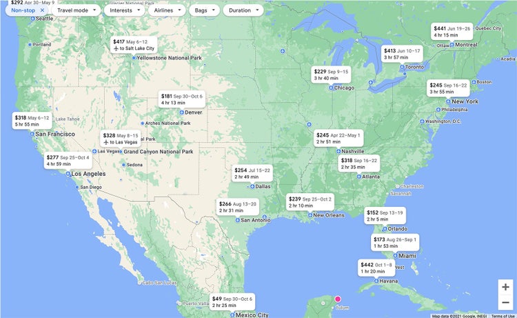 google flights richmond to cancun