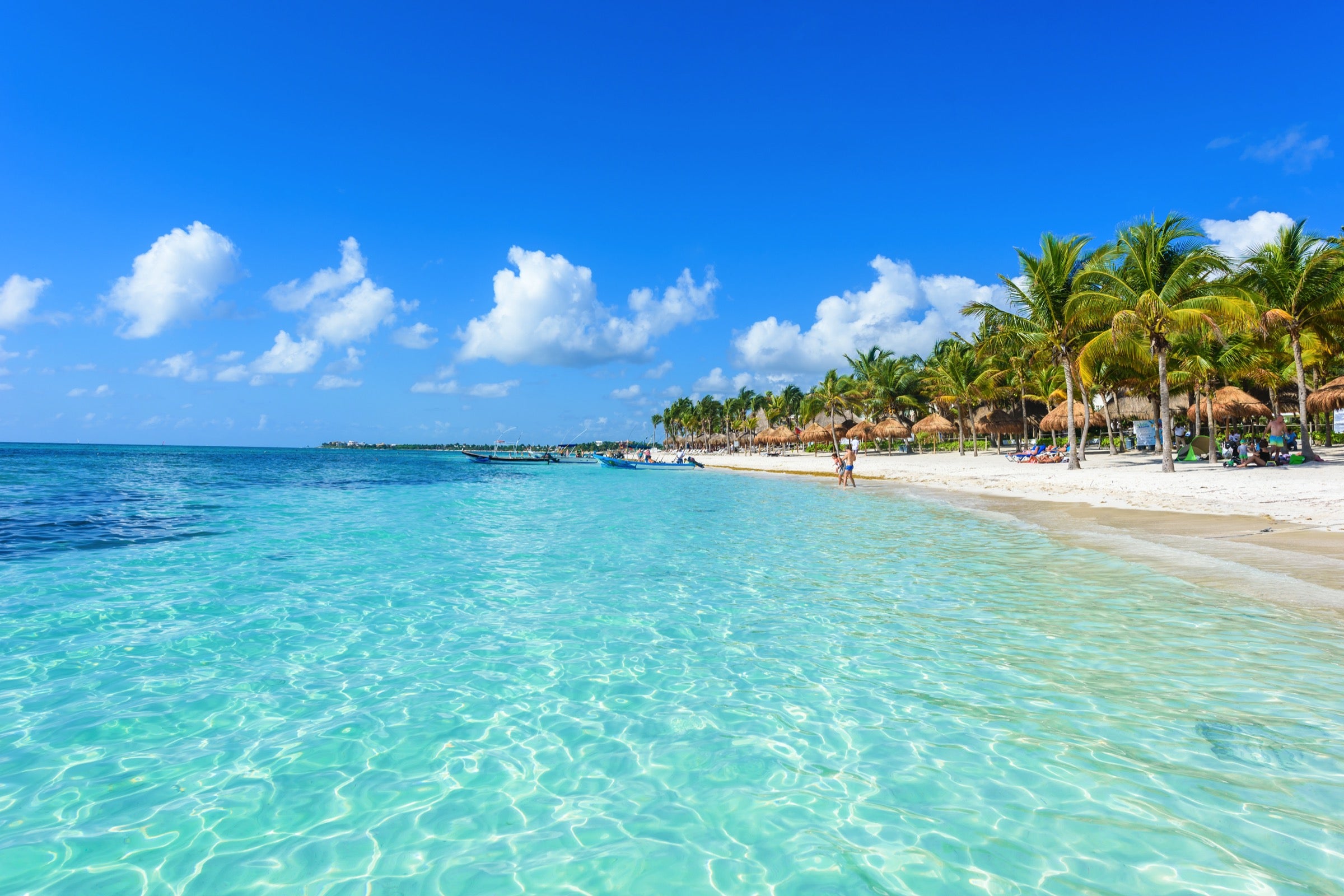 Photo of the Cancun coastline