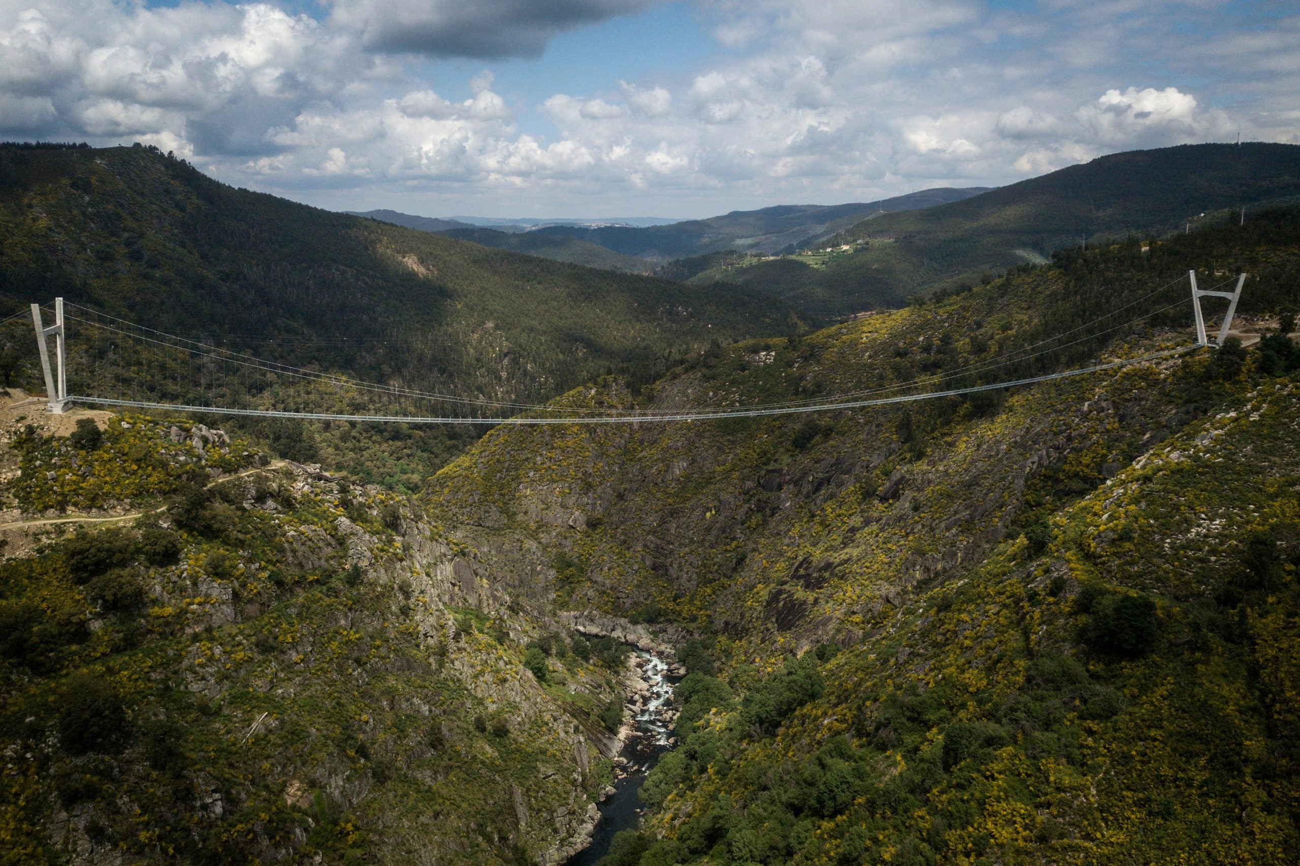 World's longest pedestrian suspension bridge opens in Portugal The