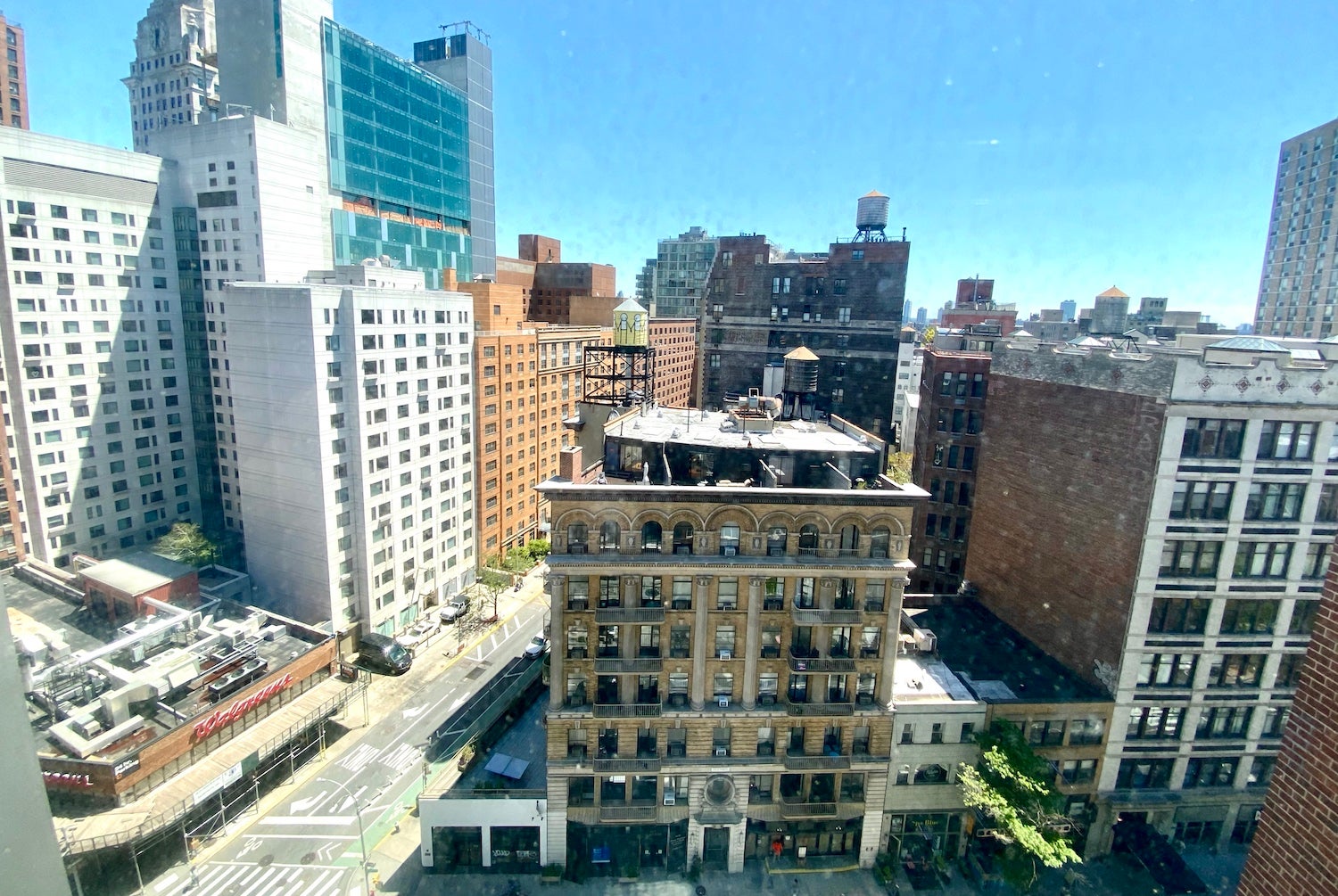 Mini Fridge and End Table - Picture of Hyatt Union Square New York