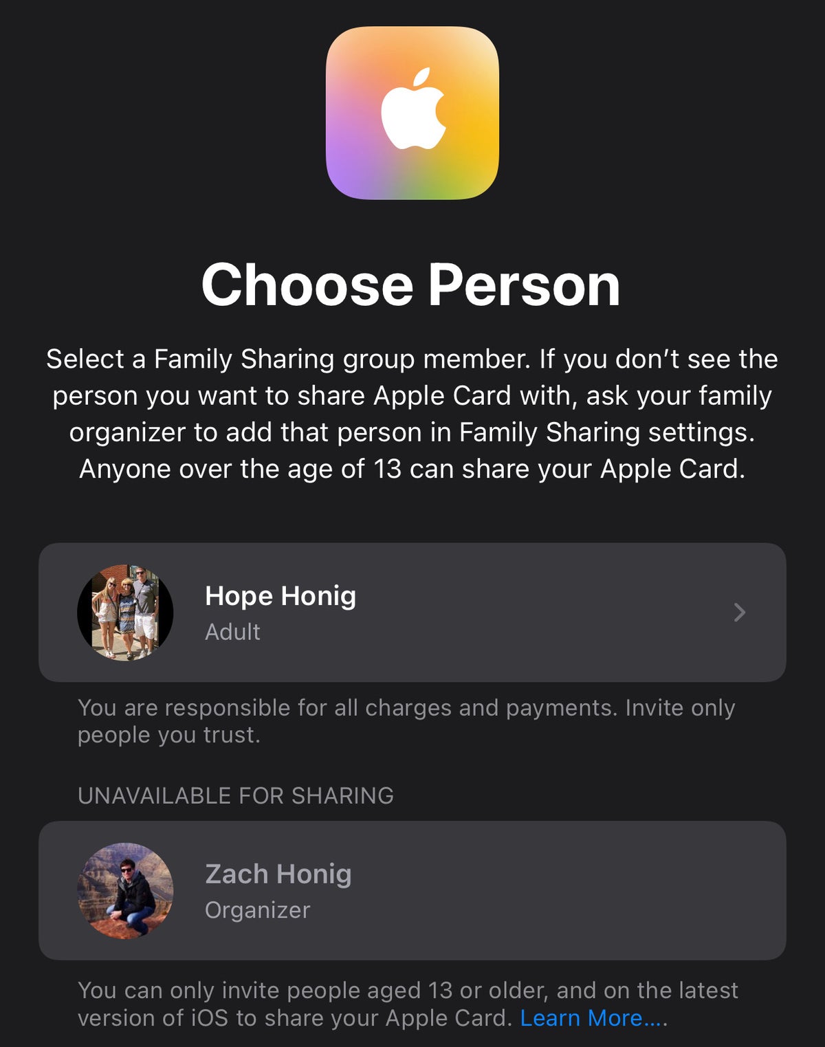 Apple Card Family is live, and it's easy to add someone to your account