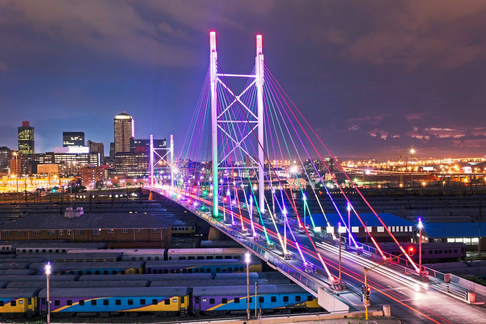 Nelson Mandela Bridge sunset