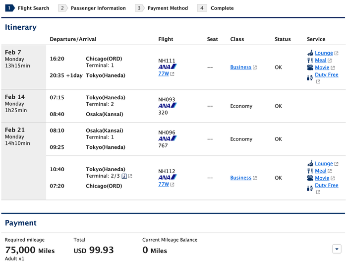 Round-trip business class to Asia for 75K miles - The Points Guy