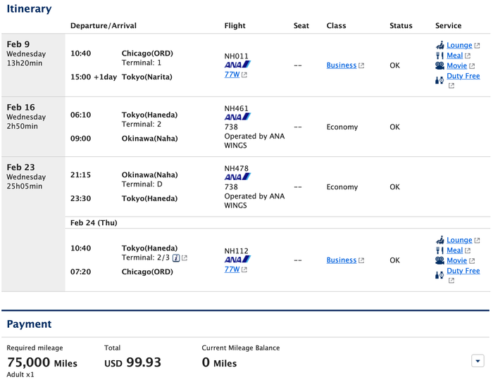 Round-trip business class to Asia for 75K miles - The Points Guy