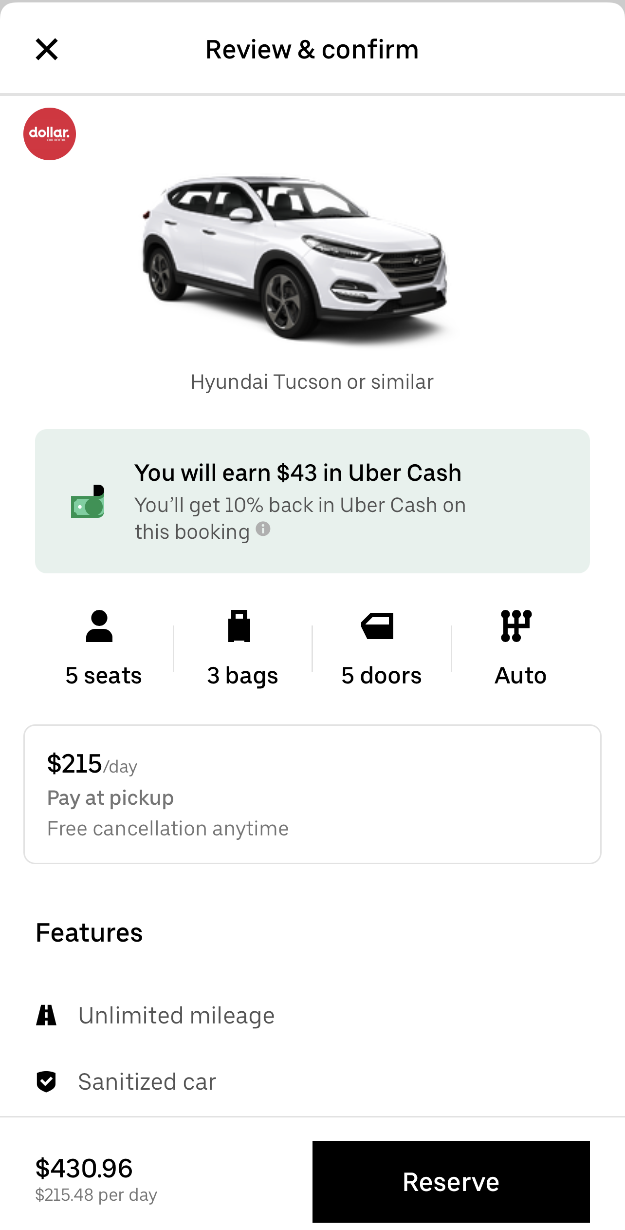 uber car rental business plan