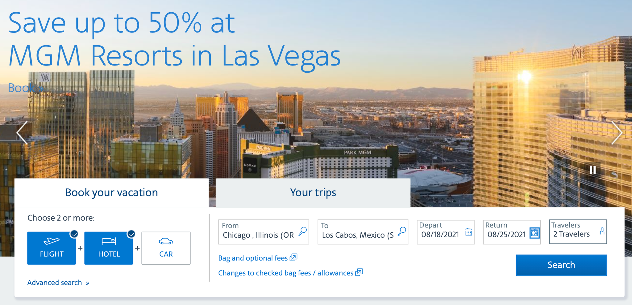american airlines all inclusive trip