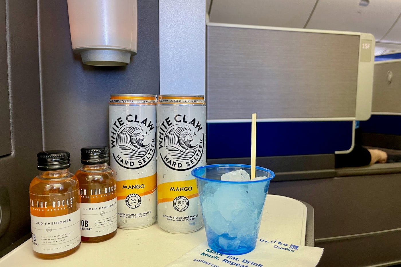 United Airlines First Class Drinks