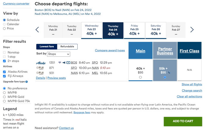 Fly business U.S. to Australia with stop in Fiji -The Points Guy