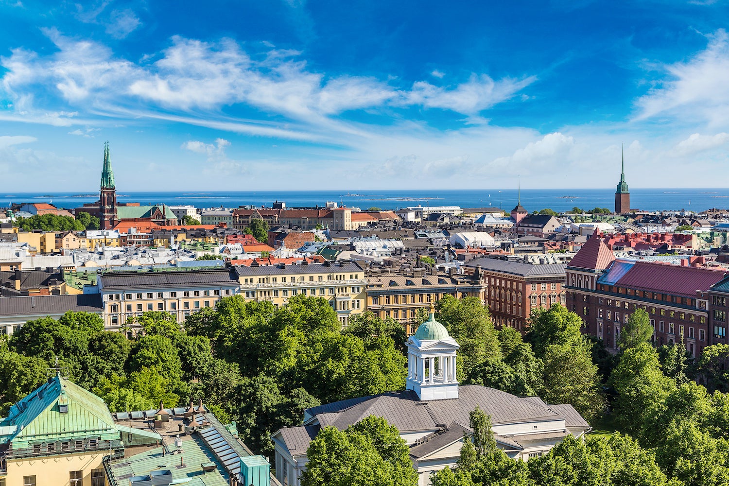 Helsinki Finland panoramic view