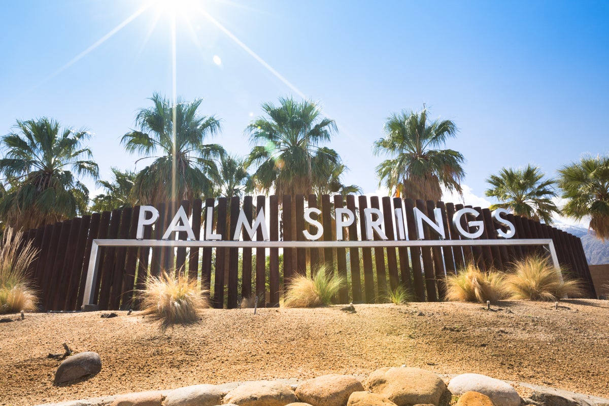 Palm Springs sign in Palm Springs