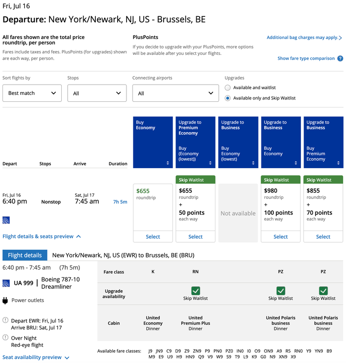 United Is Discounting Skip Waitlist MileagePlus Upgrade Awards