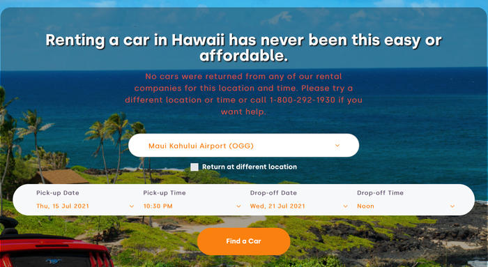 Renting a car in Hawaii with Turo during rental 'apocalypse'