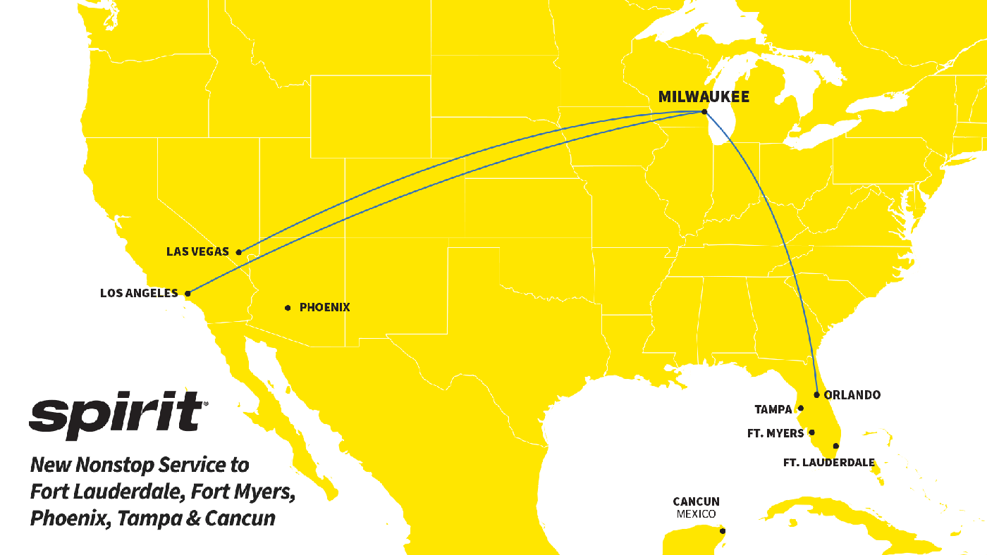 Spirit Airlines goes allin on its newest city with 5 additional routes