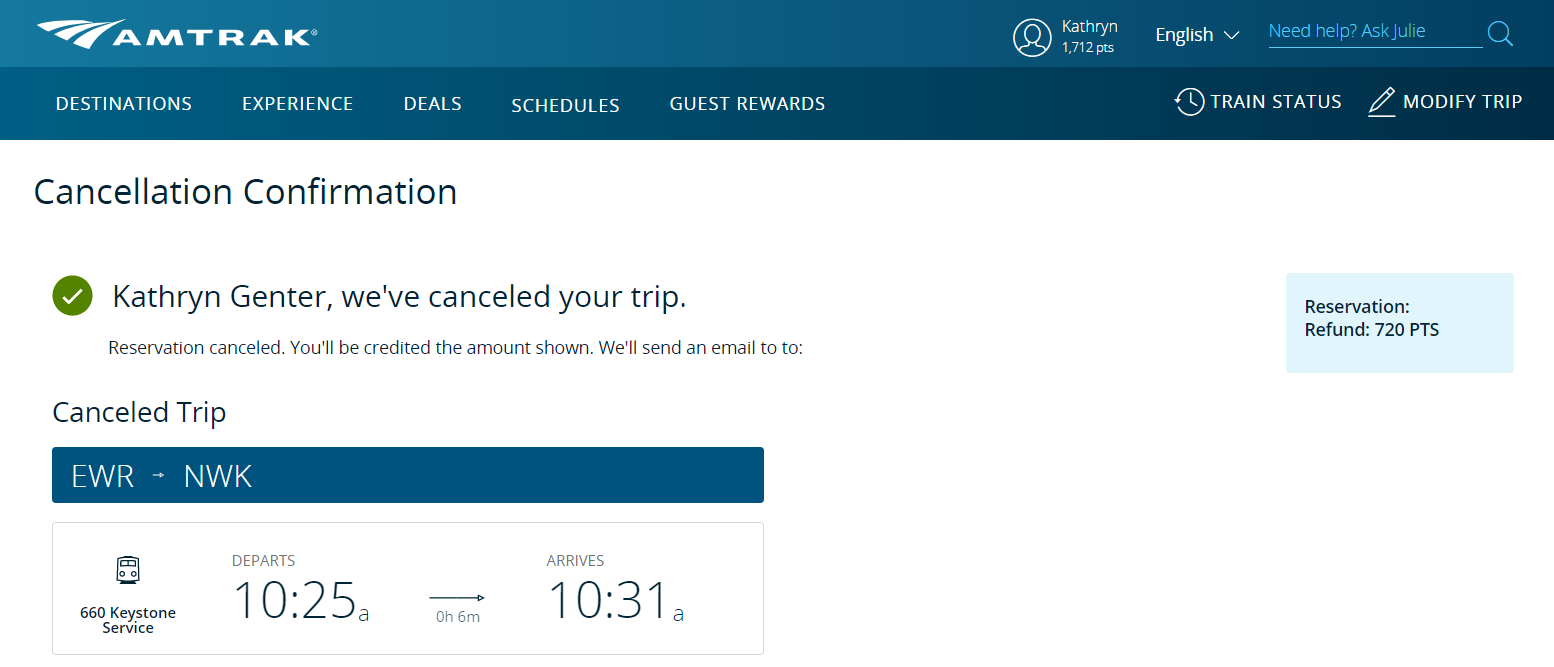 Your Amtrak points might expire on July 1 Here's how I used 80 points