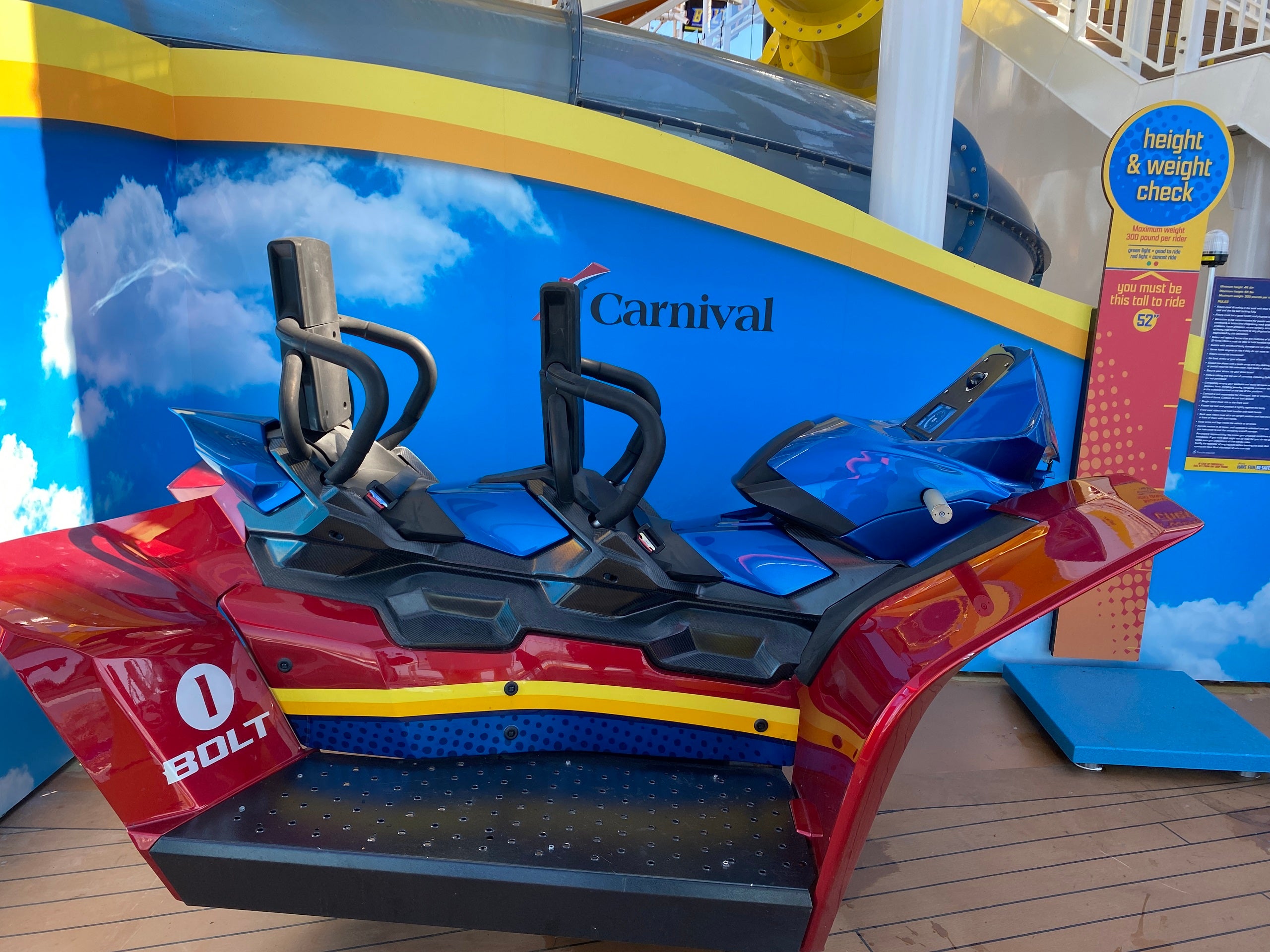 carnival cruises with roller coaster