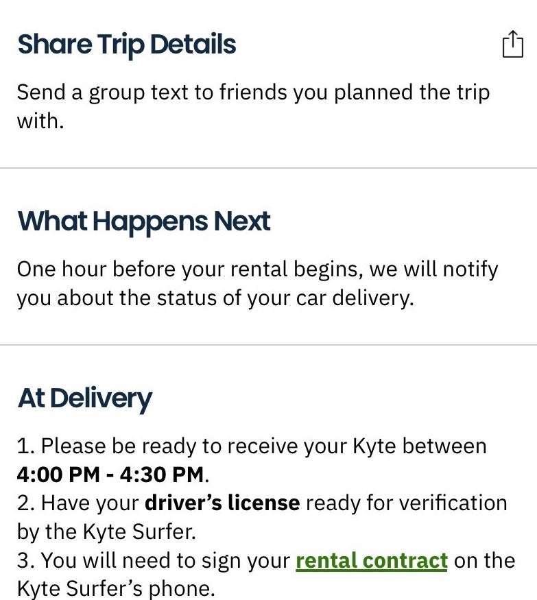 My experience with Kyte, the rental car startup that brings the car to you The Points Guy