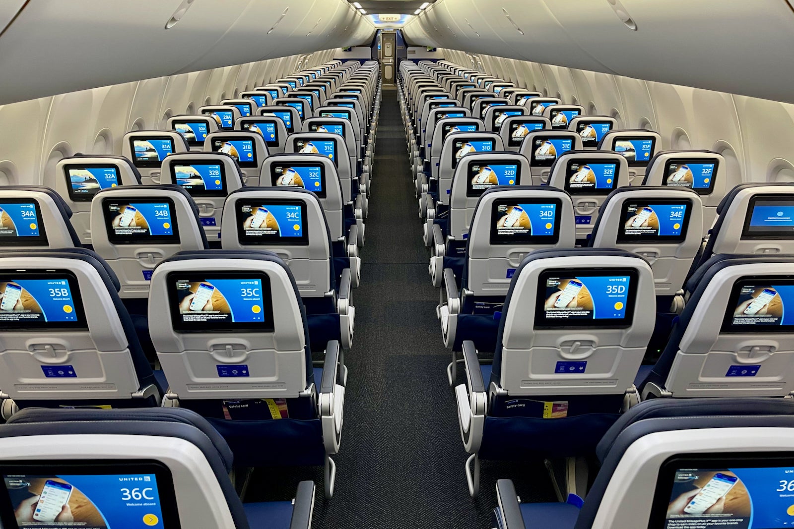 united airlines seat view