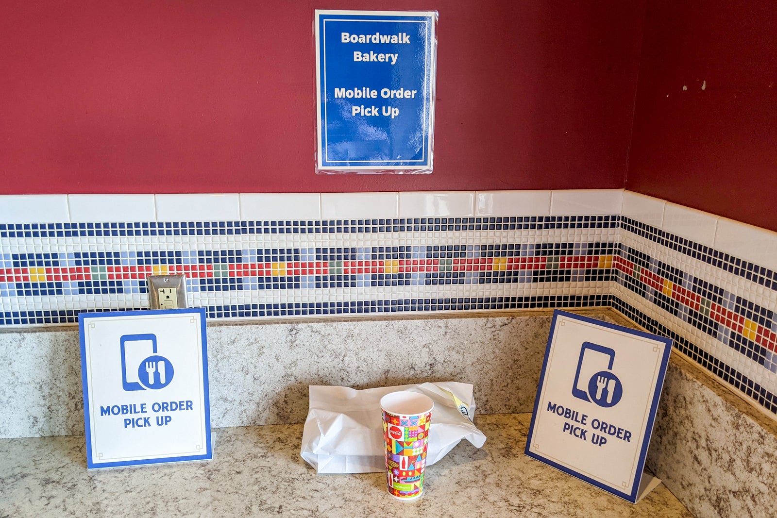 Mobile order at the Boardwalk Bakery