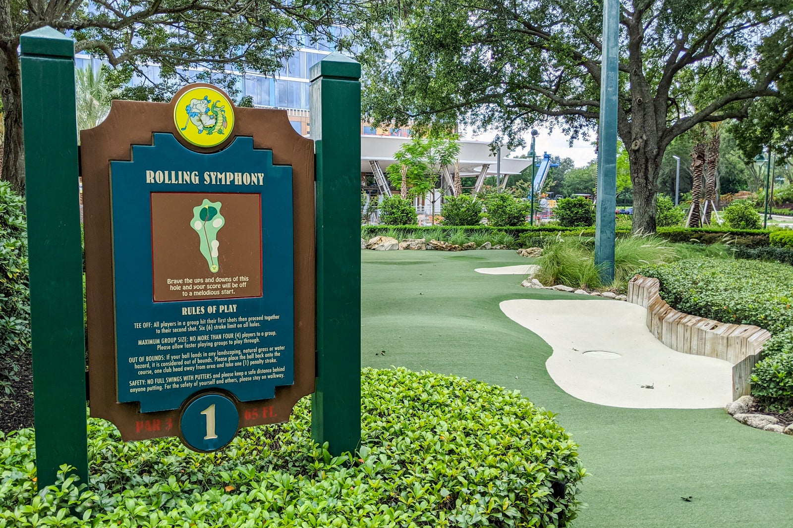  Parcours de golf miniature Fantasia Fairways de Disney World 