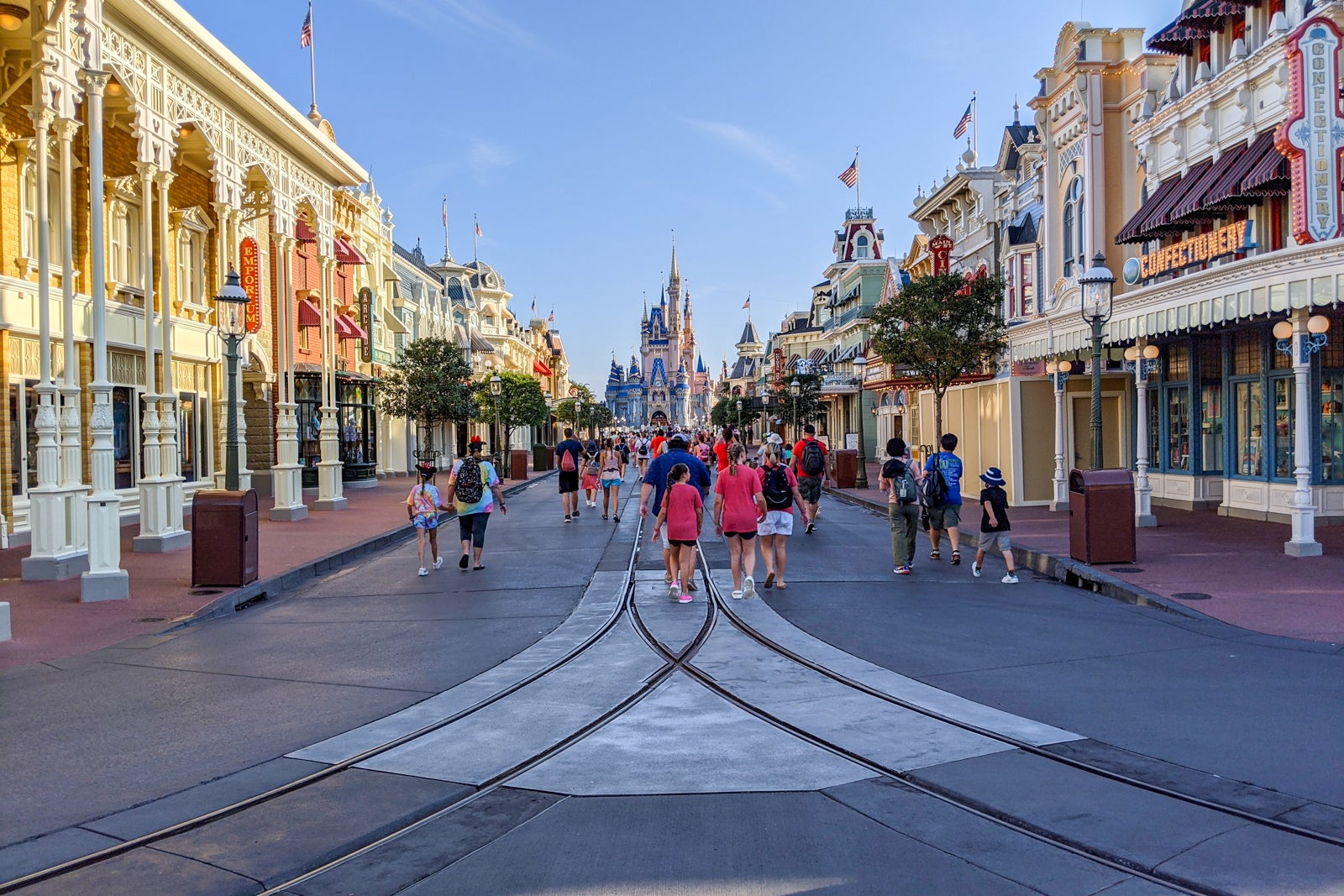 anländer tidigt till Magic Kingdom