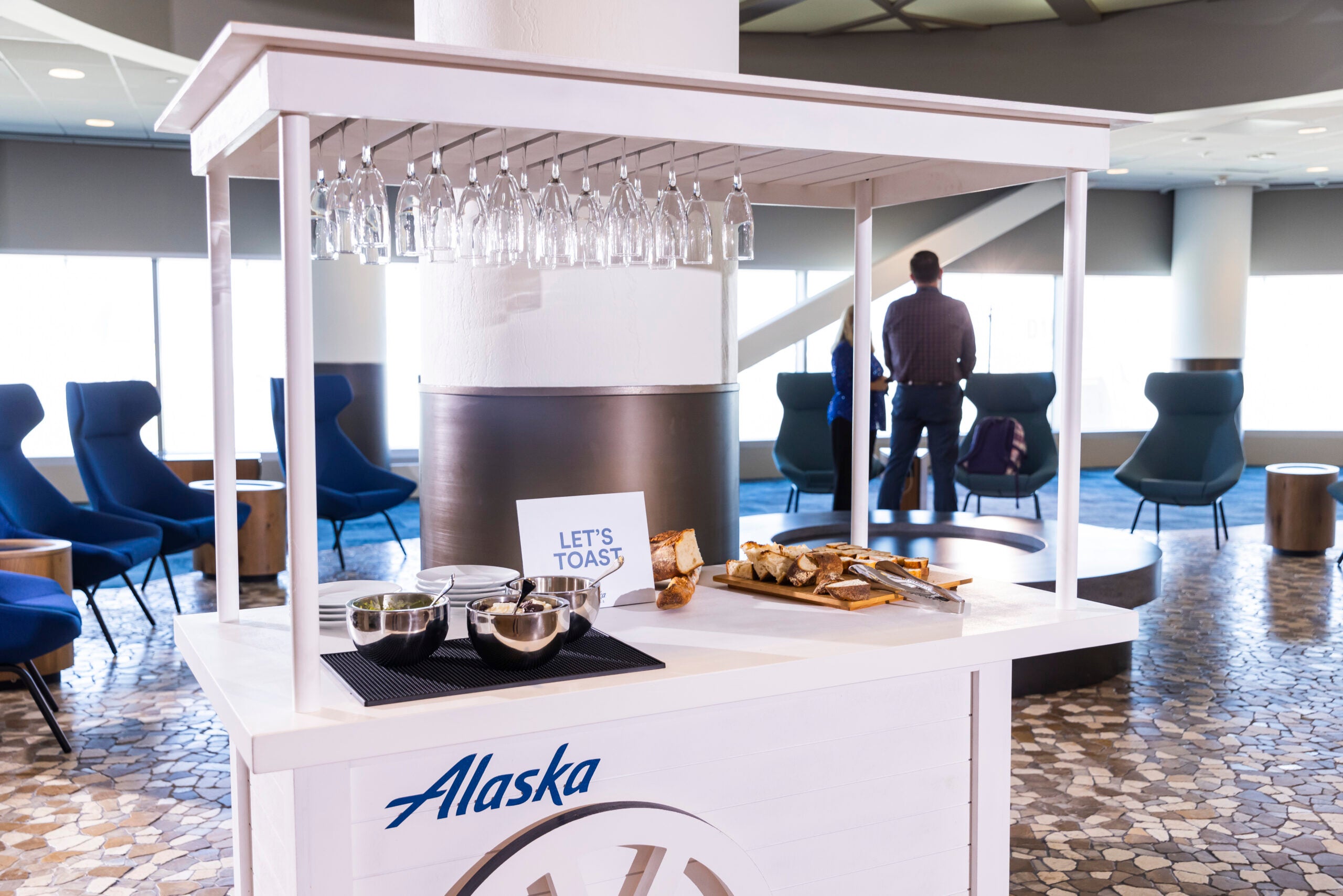 Your first look at the brand-new Alaska Lounge in San Francisco - The  Points Guy