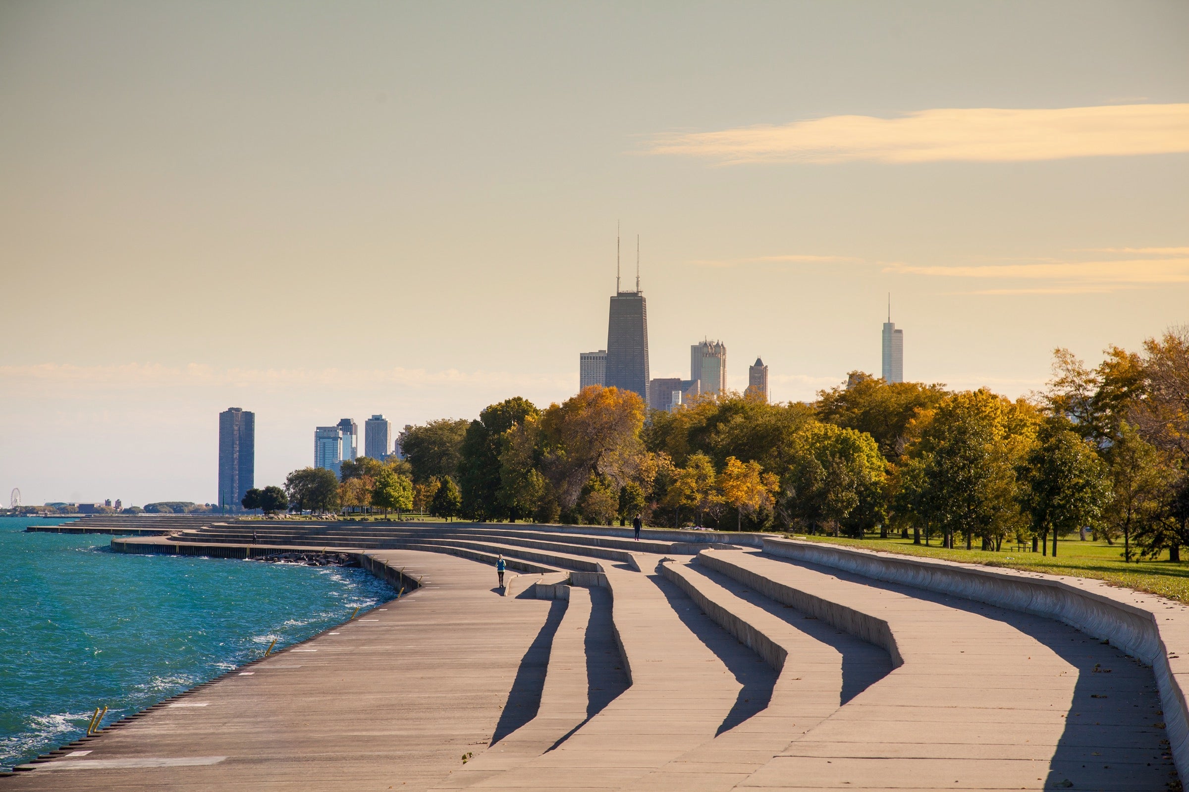 Chicago's Lakefront on Lake Michigan